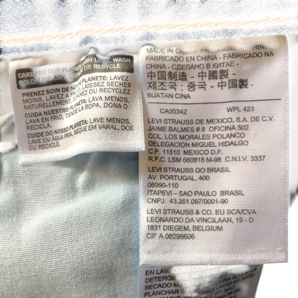 Levi’s 501 Mid Rise Jean Shorts Size 28 Echo Park - Picture 10 of 12